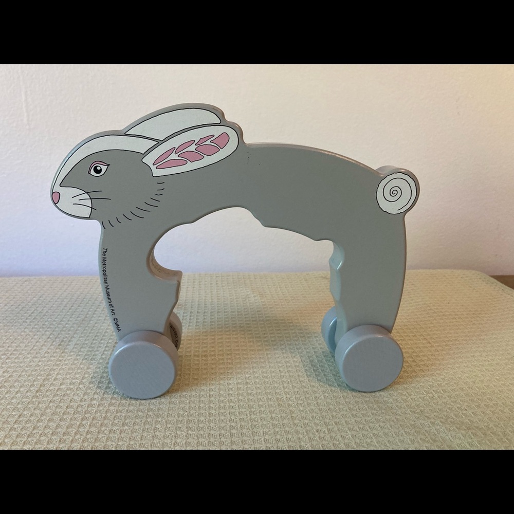 Met Museum Rolling Bunny Toddler Toy
